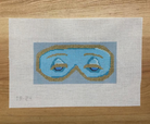 Holly Sleep Eye Mask Canvas - KC Needlepoint