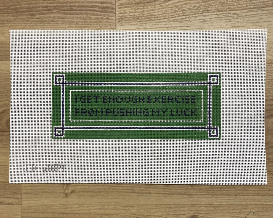 I Get Enough Exercise... Canvas - KC Needlepoint