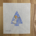 Angel on Tree Canvas - KC Needlepoint