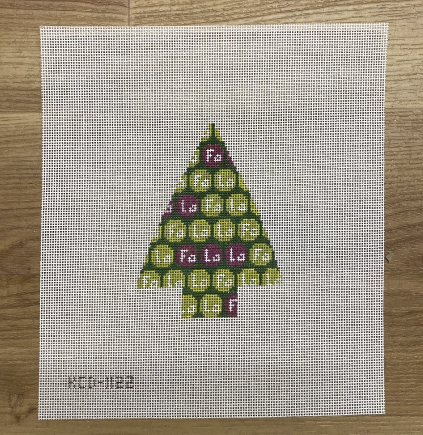 Fa La La Tree Canvas - KC Needlepoint