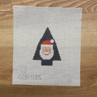 Santa Face Tree Canvas - KC Needlepoint