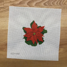 2020 KCN Poinsettia Ornament - KC Needlepoint