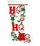 Ho Ho Ho Christmas Stocking - KC Needlepoint