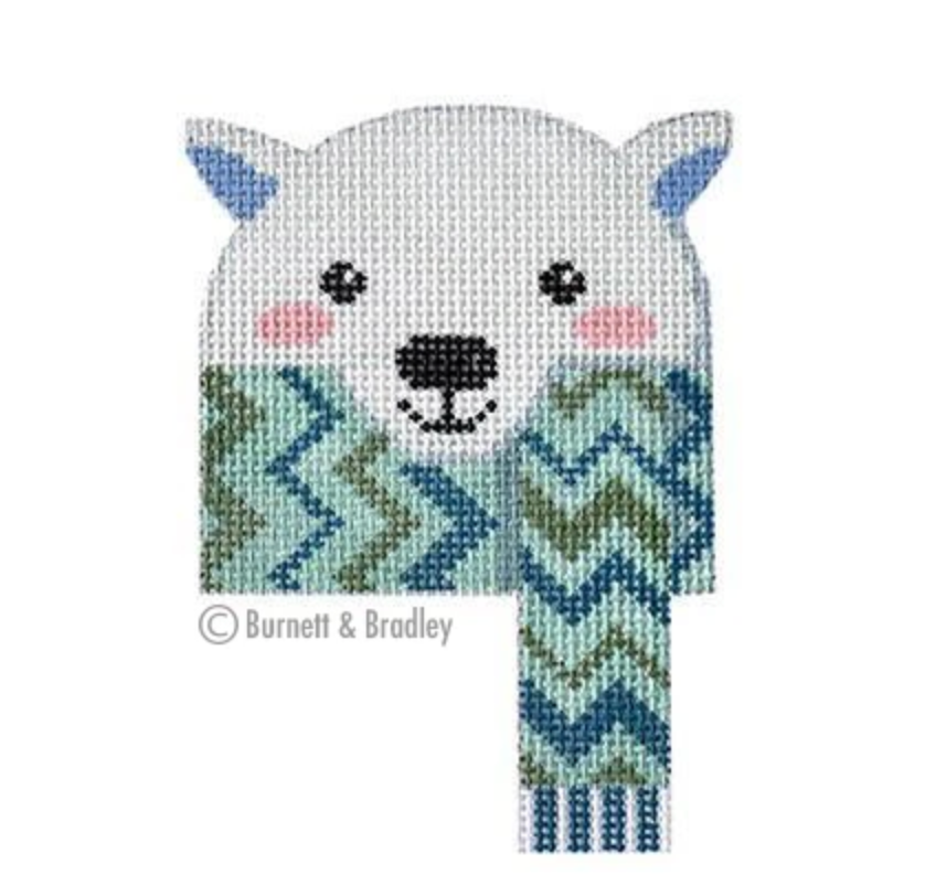 Polar Bear Canvas - needlepoint