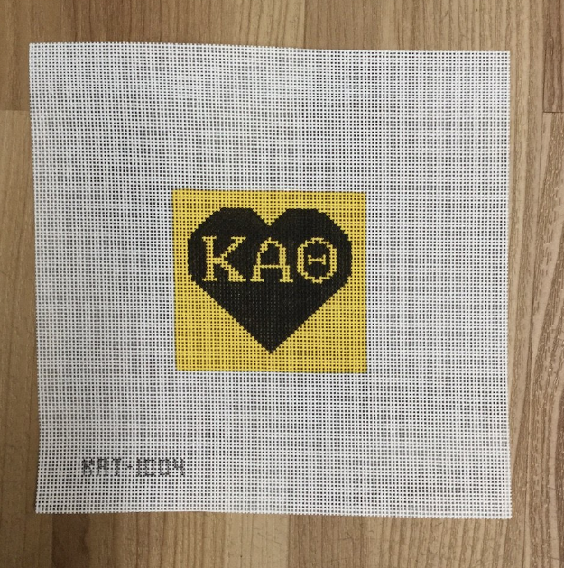 Kappa Alpha Theta 3" Square Canvas - needlepoint