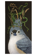 Delilah Titmouse Needlepoint Canvas - needlepoint