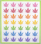 Rainbow Weed Needlepoint Canvas - needlepoint