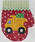 Dump Truck Mitten Canvas - needlepoint