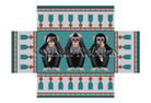 Hear, See, Speak No Evil Brick Cover - needlepoint