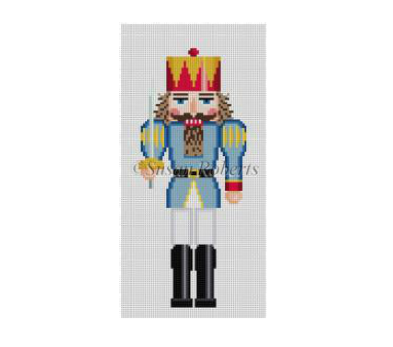 King III Nutcracker Canvas - needlepoint