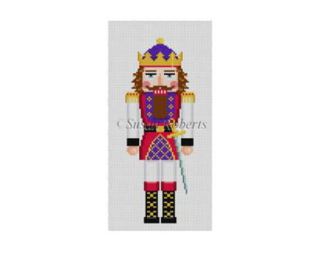 King I Nutcracker Canvas - needlepoint