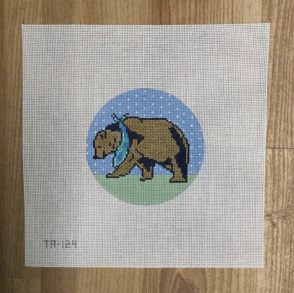 Benjamin Bear Canvas - KC Needlepoint