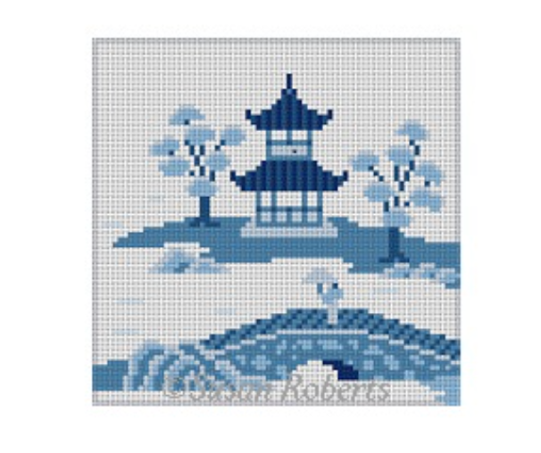 Asian Islands Bridge Needlepoint Canvas - KC Needlepoint