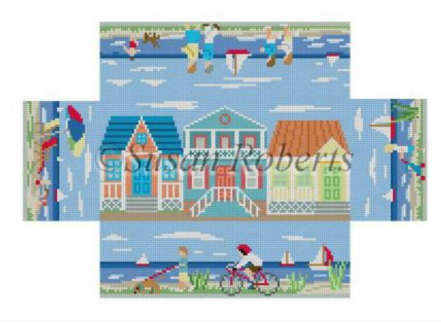 Beach Walk Brick Cover - KC Needlepoint