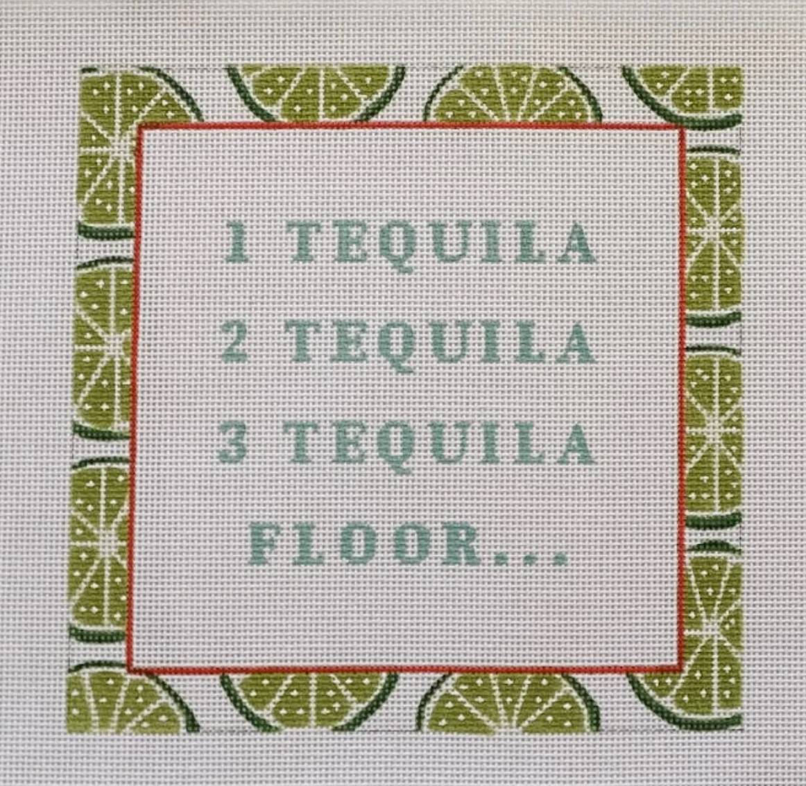 Tequila Helps Canvas - KC Needlepoint