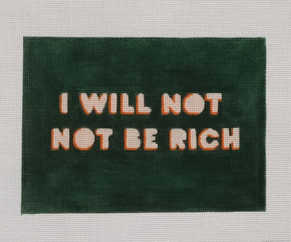 Rich Girl Canvas - KC Needlepoint