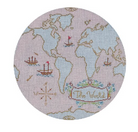 Atlas on Pink Needlepoint Canvas - KC Needlepoint