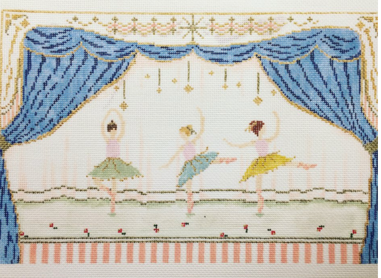 Ballerinas Needlepoint Canvas - KC Needlepoint