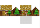 Tootsie Roll 3D Log Cabin Canvas - KC Needlepoint