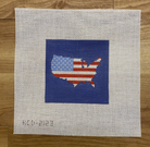 USA 4 1/2" Square Canvas - KC Needlepoint