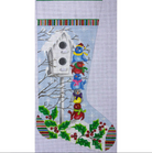 Birdies Stocking Canvas - KC Needlepoint