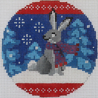 Woodland Rabbit Ornament Canvas - KC Needlepoint