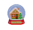 Snow Globe Gingerbread Canvas - KC Needlepoint