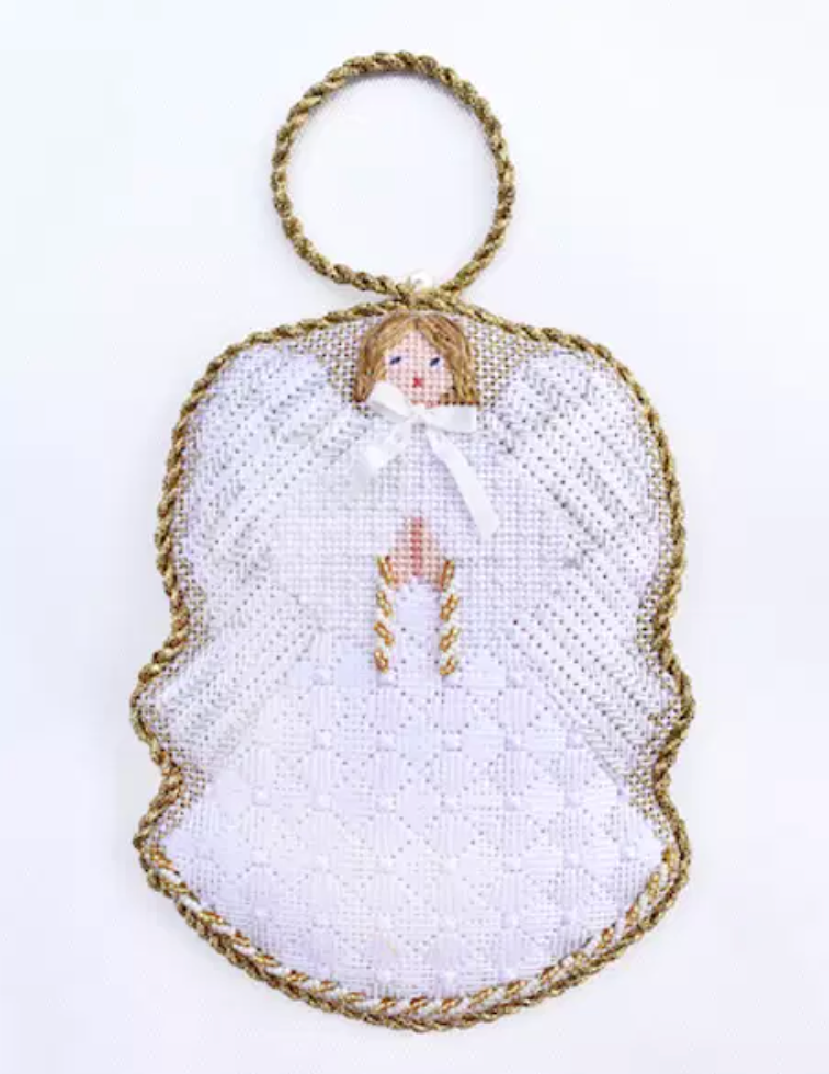 Angel Praying Canvas - KC Needlepoint