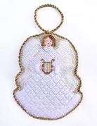 Angel with Harp Canvas - KC Needlepoint