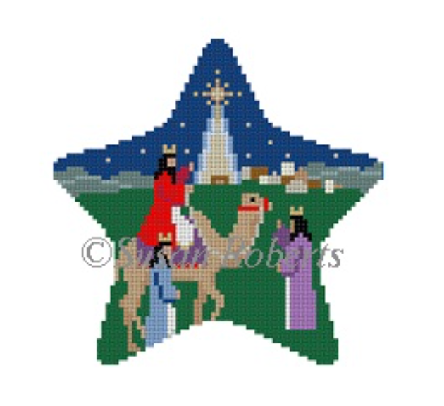 Three Kings Star Canvas - KC Needlepoint