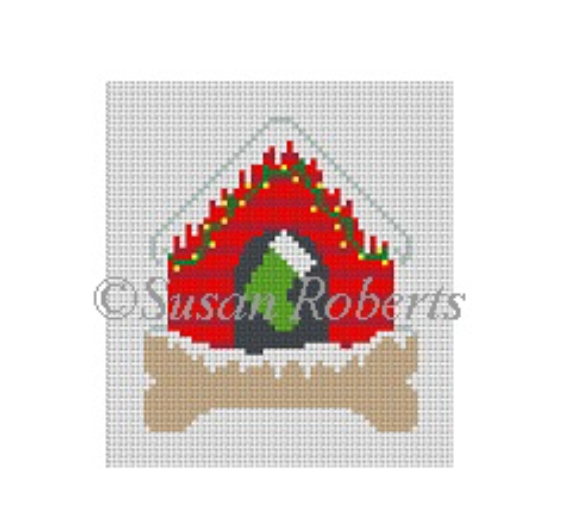 Dog Bone House Canvas - KC Needlepoint