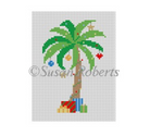 Lighted Palm Tree Canvas - KC Needlepoint