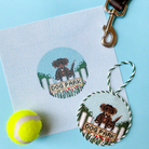 Dog Park - Chocolate Labrador Canvas - KC Needlepoint