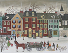 Christmas on Beemis Street Canvas - KC Needlepoint