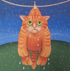 Drying in the Rain Canvas - KC Needlepoint