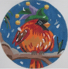 Cardinal in Carnival Hat Canvas - KC Needlepoint