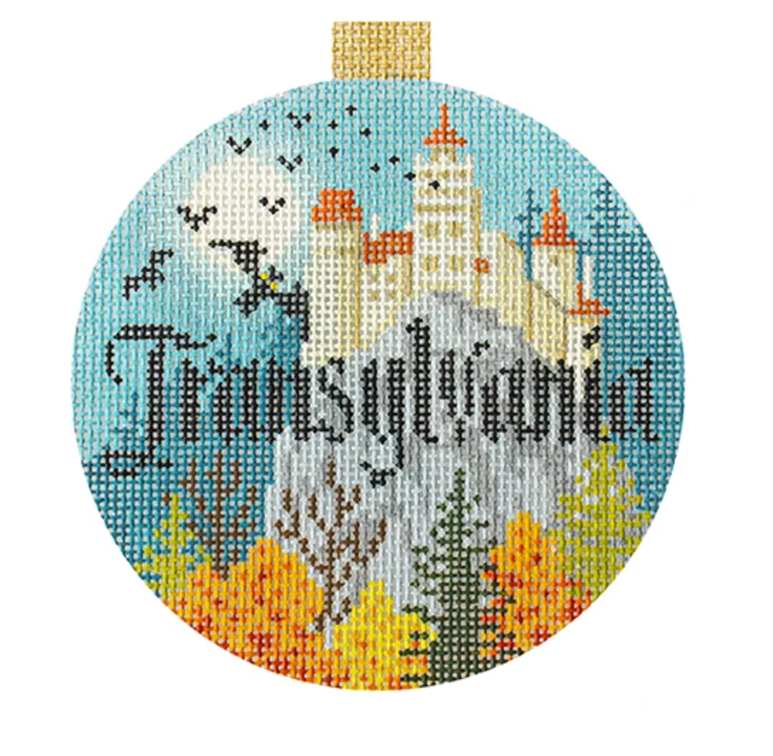 Translyvania Round Needlepoint Canvas - KC Needlepoint