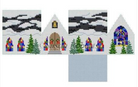 Church Mini House Canvas - KC Needlepoint