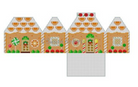 Orange Dreamsicle Gingerbread House Canvas - KC Needlepoint