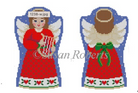 Angel with Lyre Canvas - KC Needlepoint