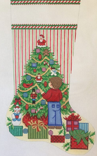 Alexa Christmas Stocking 7320 - KC Needlepoint