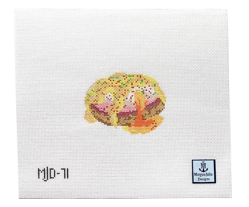 Eggs Benedict Canvas - KC Needlepoint