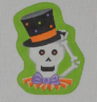 Dapper Skeleton Canvas - KC Needlepoint