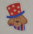 Patriotic Dog Canvas - KC Needlepoint