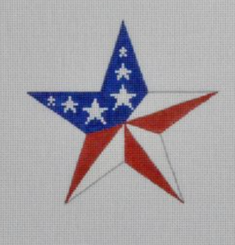 Center Point Star Canvas - KC Needlepoint