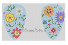 Flower Pops Scissor Case Canvas - KC Needlepoint