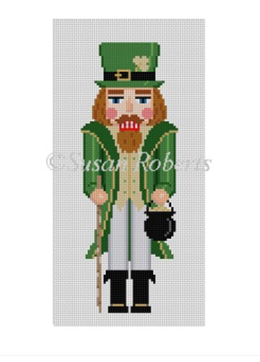 Irish Nutcracker Canvas - KC Needlepoint