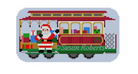 Cable Car Santa Canvas - KC Needlepoint