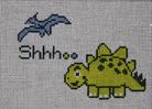 Shh... Dinosaur Baby Sleeping Canvas - KC Needlepoint