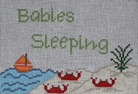 Seaside Baby Sleeping Canvas - KC Needlepoint